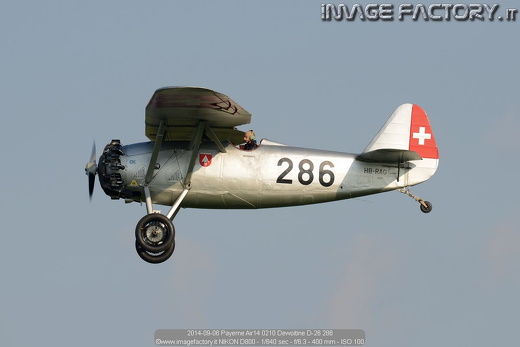2014-09-06 Payerne Air14 0210 Dewoitine D-26 286